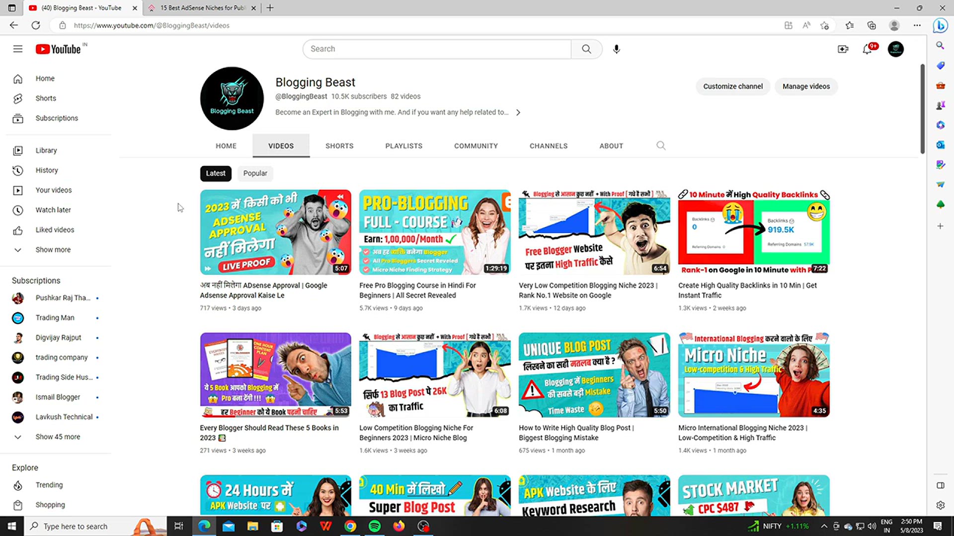 'Video thumbnail for $1000 CPC Blogging Niche _ High CPC Niche Idea For Beginners'