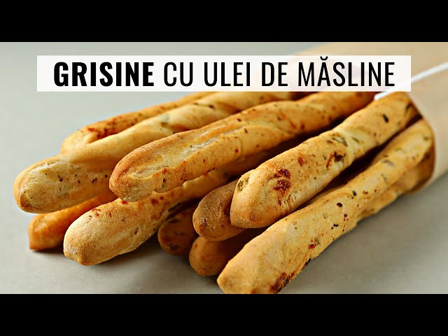 'Video thumbnail for Grisine cu ulei de măsline și griș | Bucate Aromate'