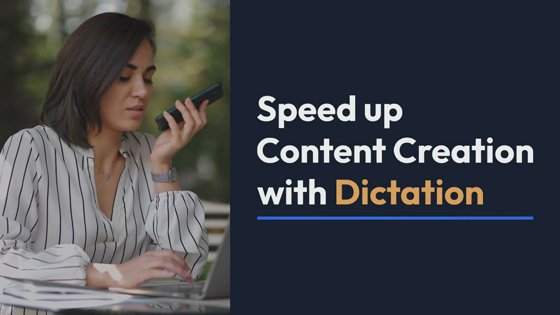 'Video thumbnail for Speed up Content Creation with Dictation'