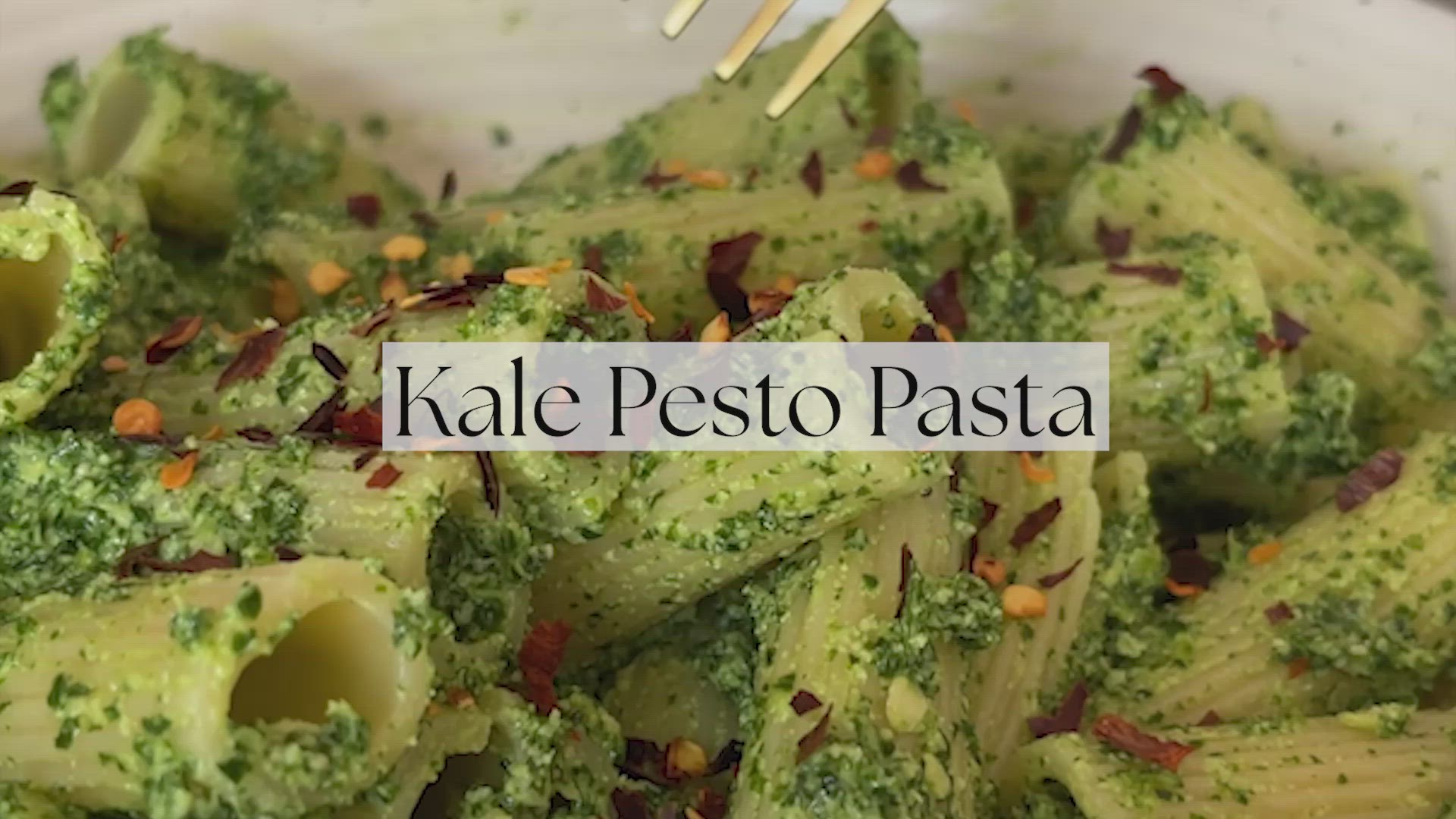 'Video thumbnail for Kale Pesto Pasta'