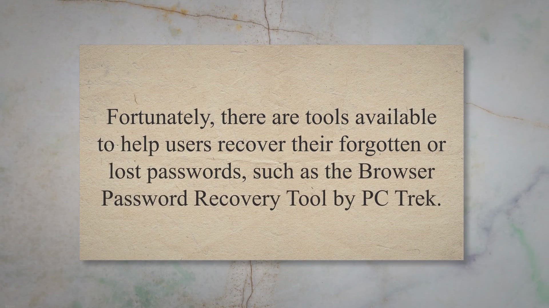 'Video thumbnail for Recover Your Forgotten Browser Passwords with PC Trek's Browser Password Recovery Tool - Get a Free 6 Months License Now!'