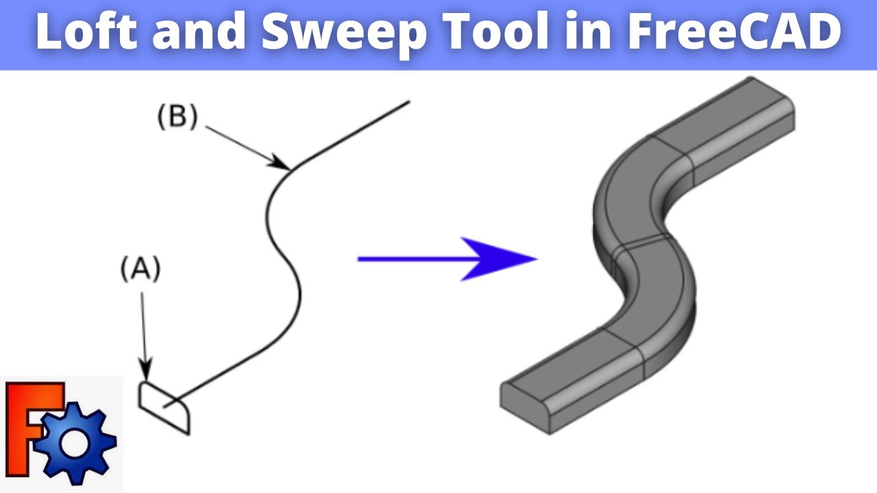 'Video thumbnail for Basics of Loft and Sweep Tool in FreeCAD I FreeCAD Tutorial | Mechnexus |'