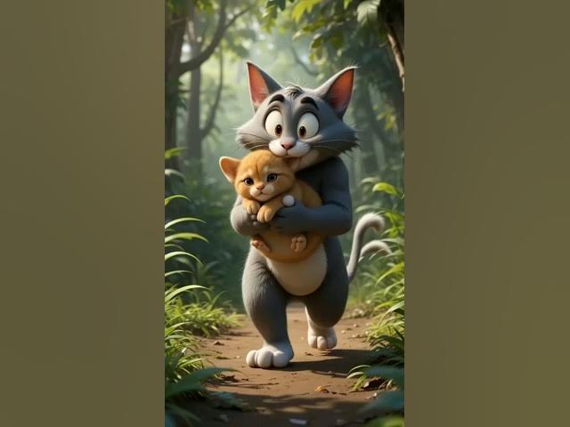 Video thumbnail for Cat stole the Lion Cub! πΎ #shorts #funny #cat