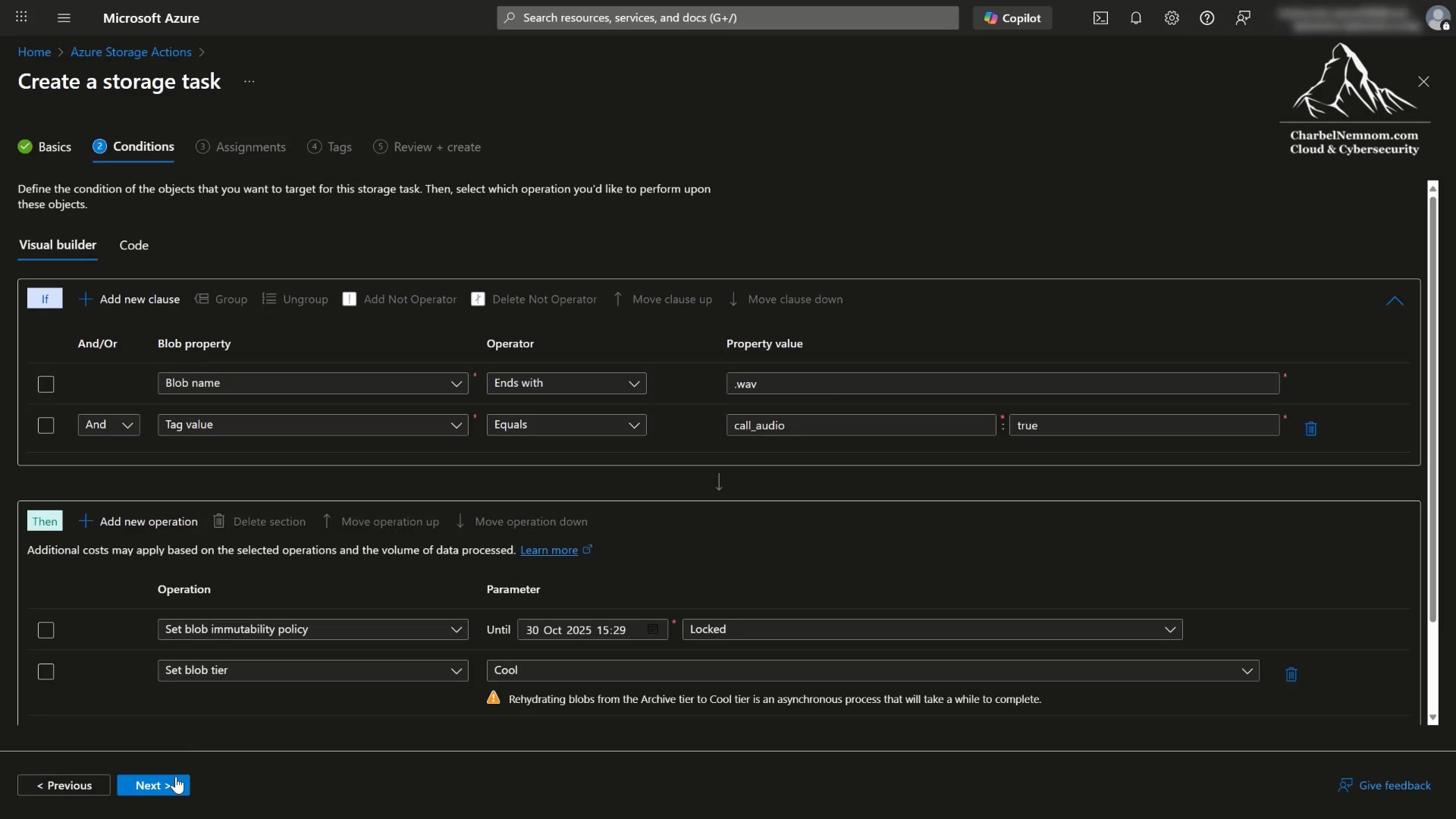 Video thumbnail for Azure Storage Actions Demo