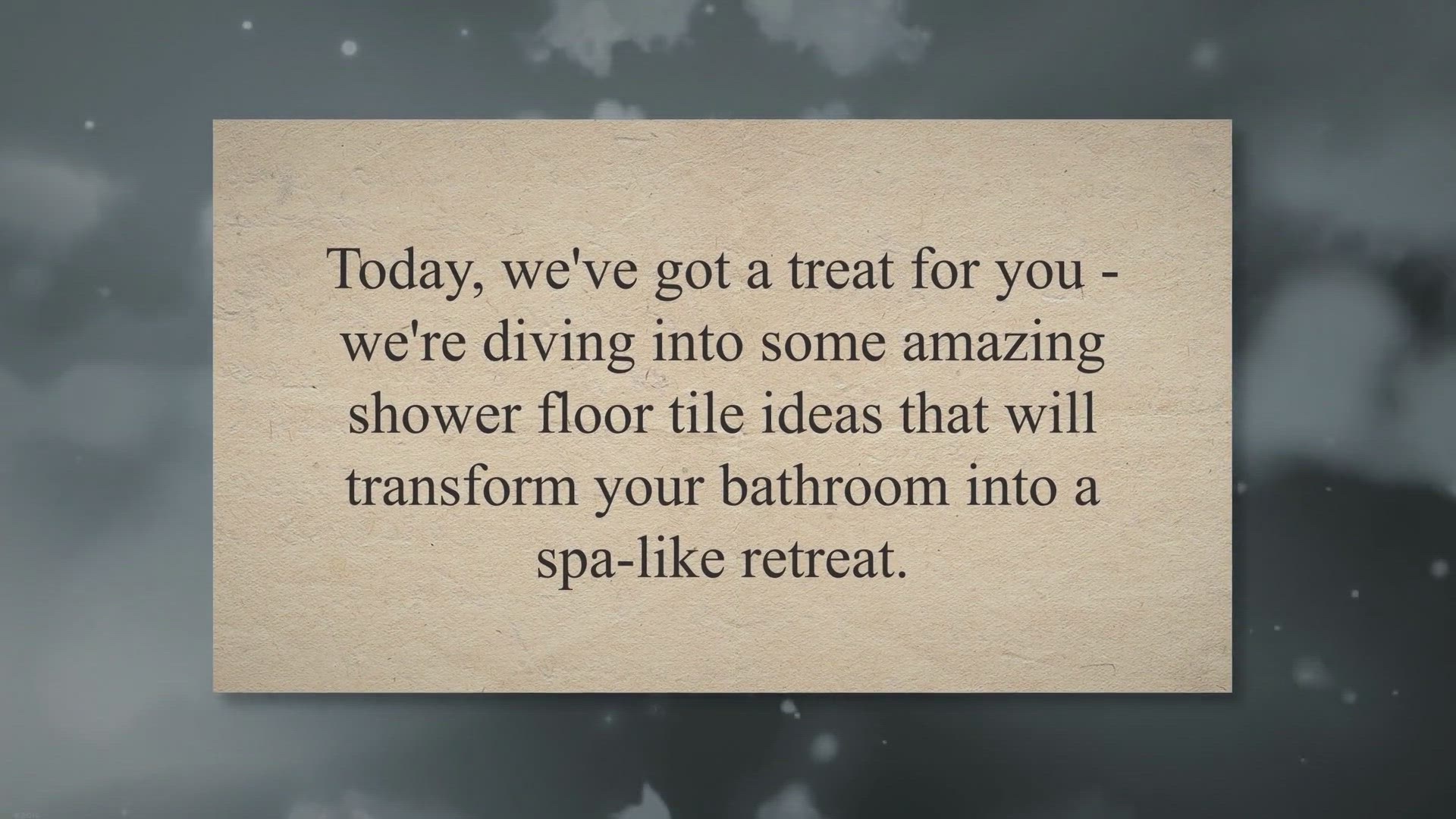 'Video thumbnail for Tile Ideas for Stunning Shower Floors | Elevate Your Bathroom Design'