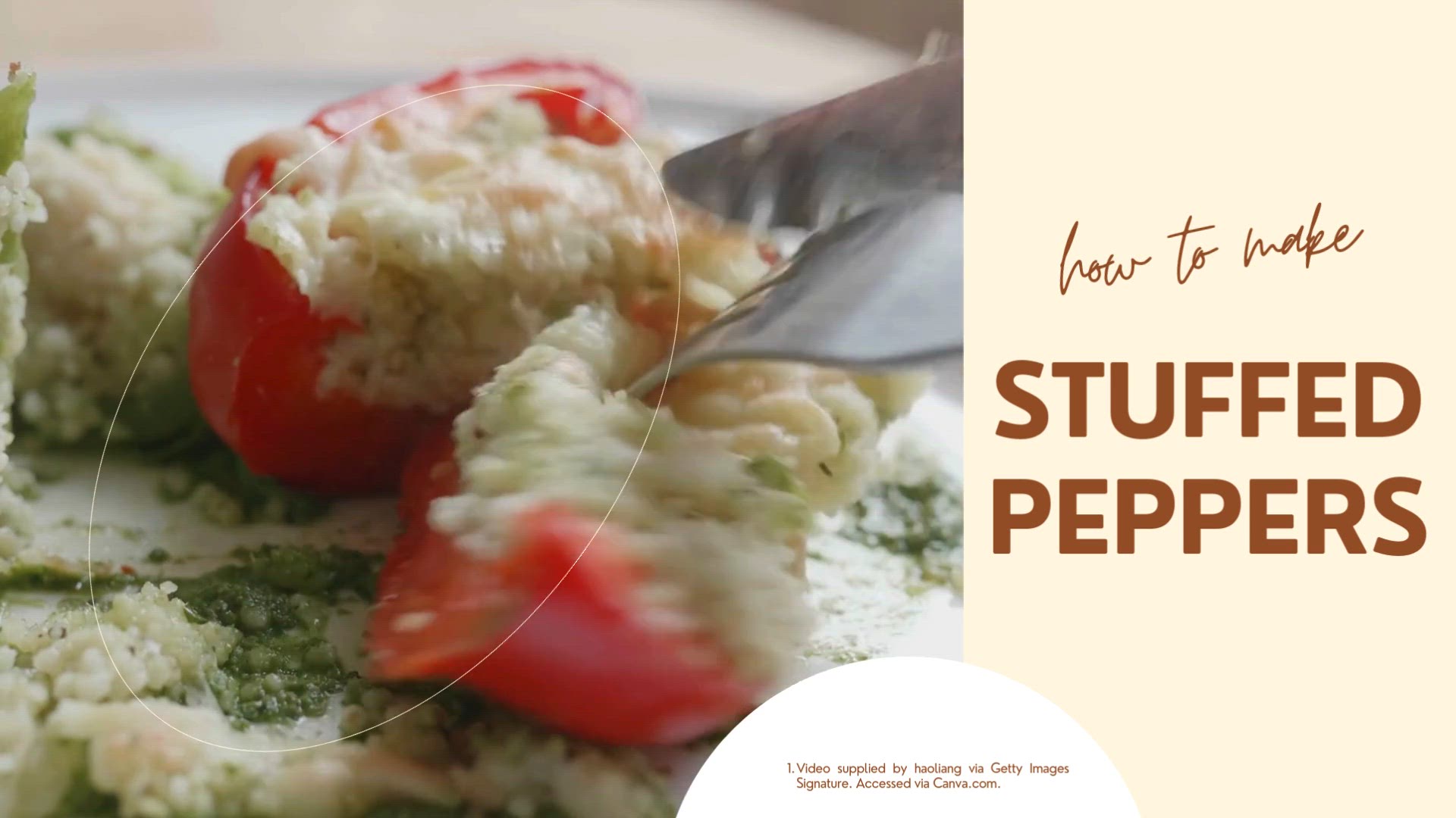 'Video thumbnail for Stuffed Peppers'