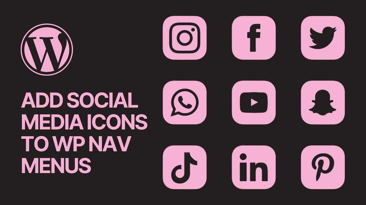 'Video thumbnail for How to Add Social Media Icons to WordPress Navigation Menus_ Easy Tutorial'