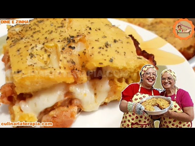 'Video thumbnail for Torta de Linguiça com Mussarela Para o LANCHE Fácil e Rápido - Culinária Terapia por Dyne e Zinha'