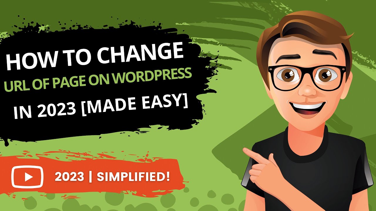 'Video thumbnail for WordPress How To Change URL Of Page 2023'
