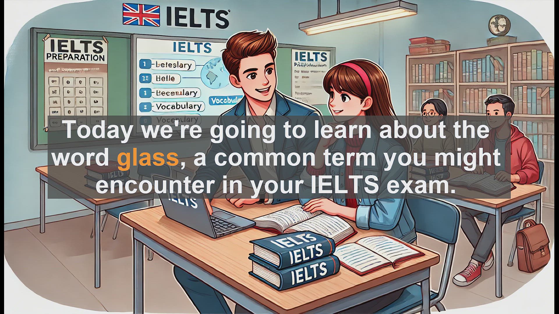 'Video thumbnail for 2500 Must Know IELTS 5.5 Vocabulary - Understanding 'Glass': A Key Word for IELTS Success'