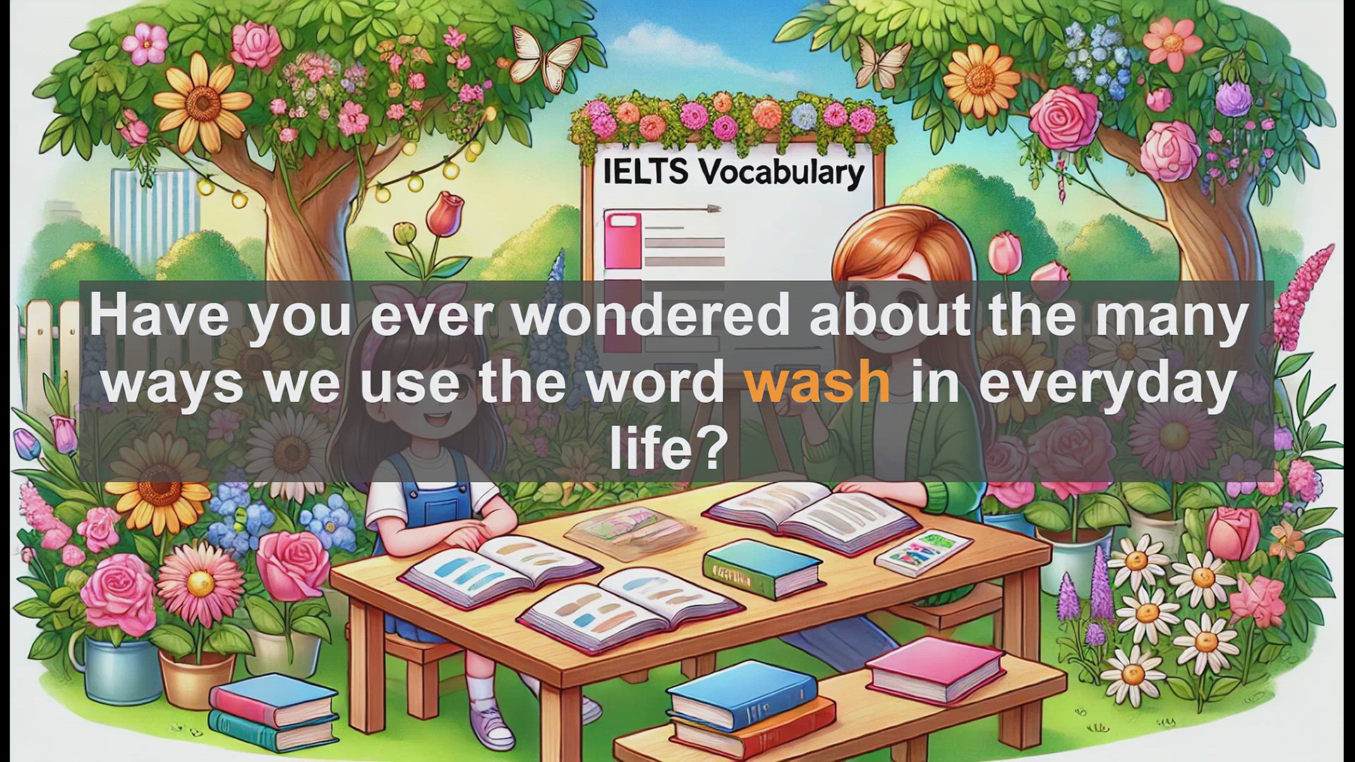 'Video thumbnail for 2500 Must Know IELTS 5.5 Vocabulary - Understanding 'Wash': A Key Word for IELTS Success'