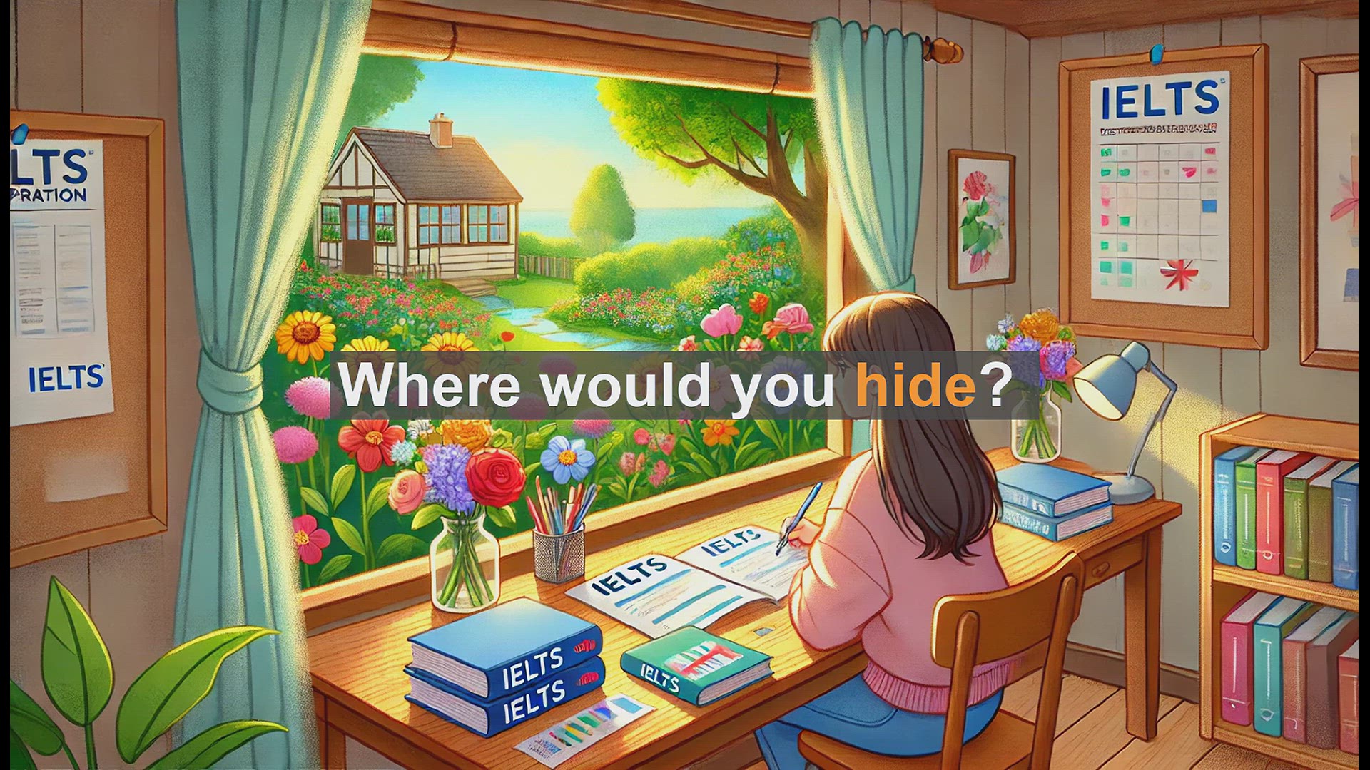'Video thumbnail for 2500 Must Know IELTS 5.5 Vocabulary - IELTS Vocabulary: Understanding the Word 'Hide''
