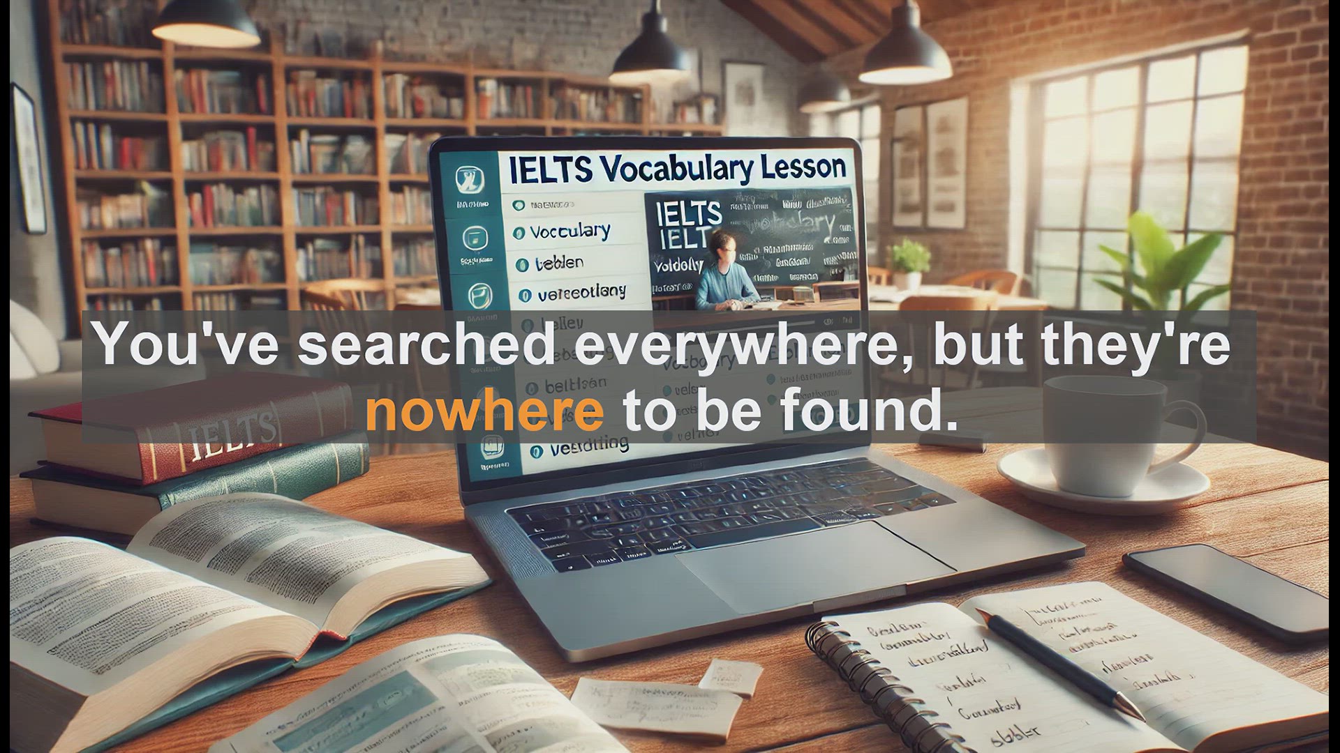 'Video thumbnail for 2500 Must Know IELTS 5.5 Vocabulary - IELTS Vocabulary: Understanding and Using 'Nowhere''