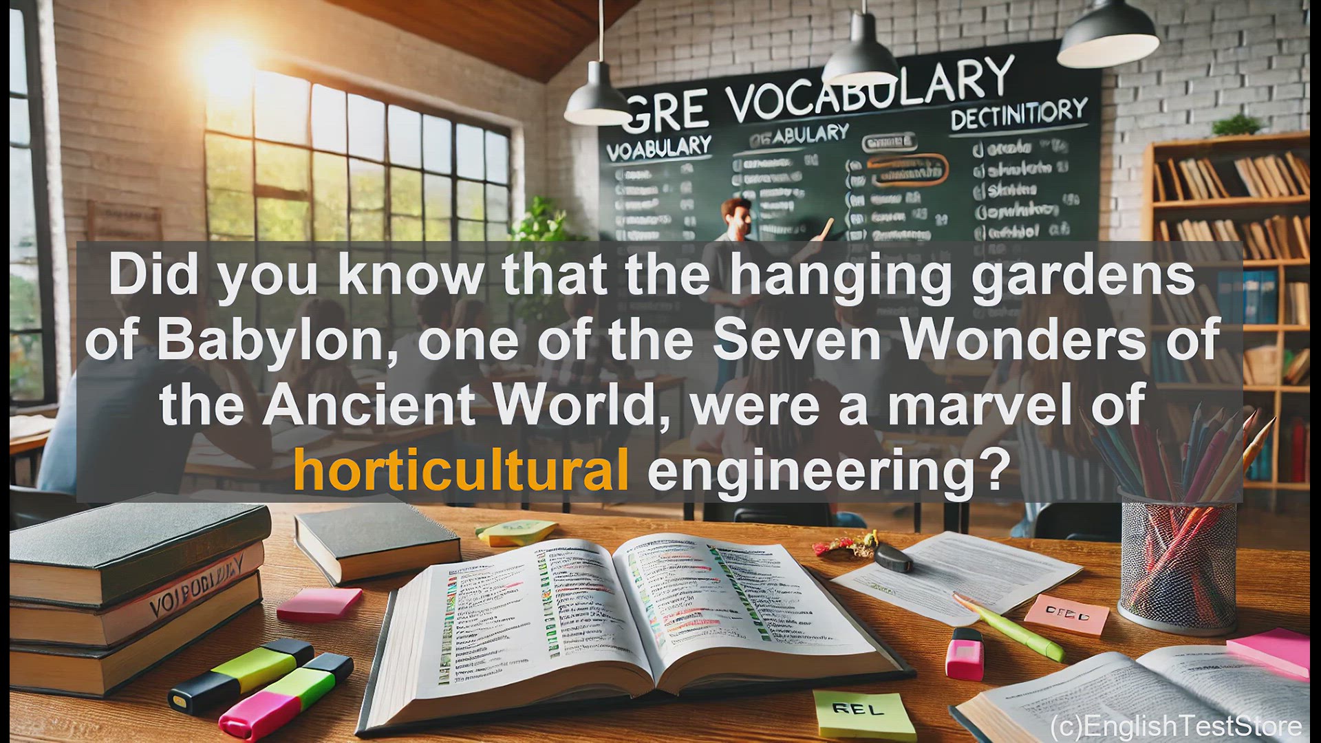 'Video thumbnail for GRE Vocabulary Lesson: Horticultural - The Art and Science of Plant Cultivation'