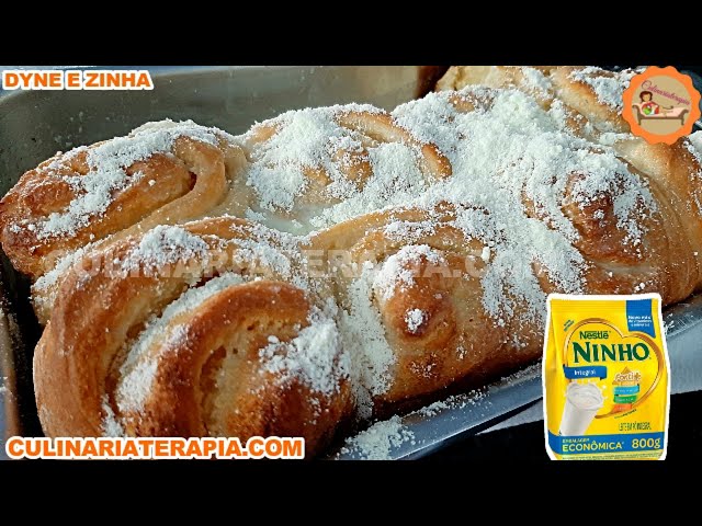 'Video thumbnail for Receita Fácil de Pão Doce Fatias Húngaras Fofinhas Recheadas de Leite Ninho'