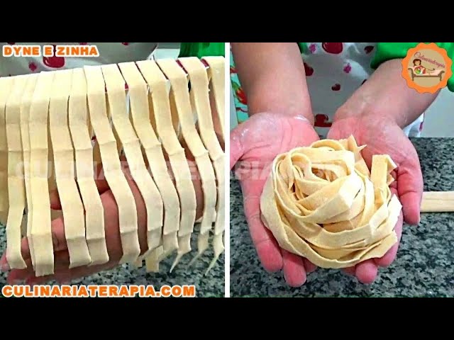 'Video thumbnail for Massa de Macarrão Caseiro Fácil, Receita da Minha Avó com Apenas 2 Ovos'