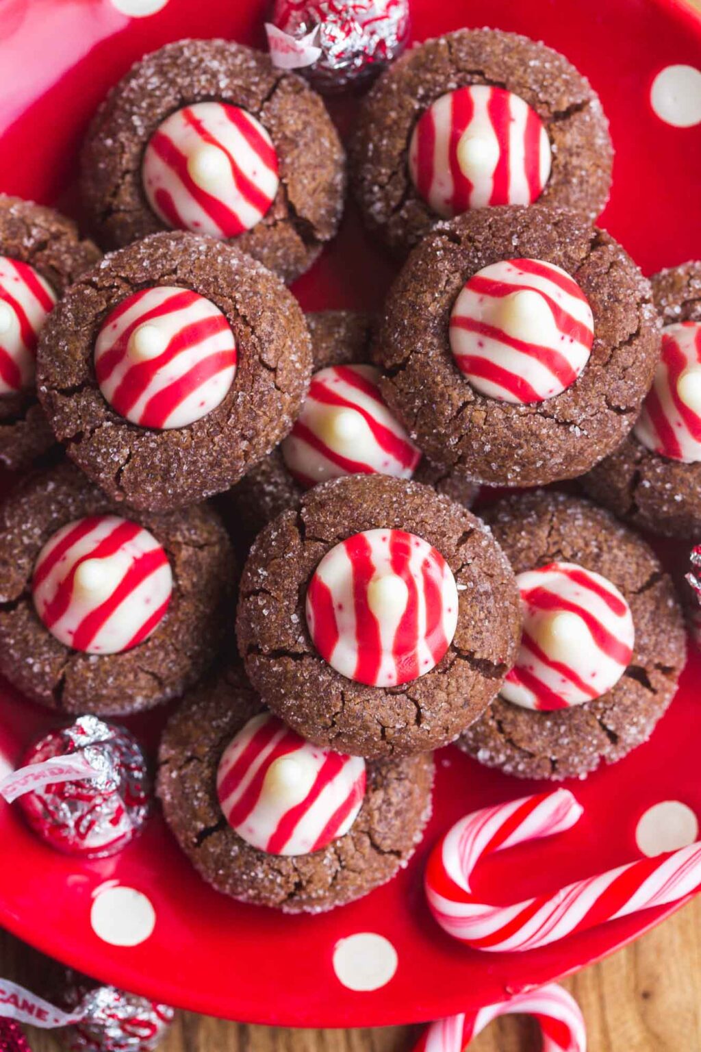 'Video thumbnail for Chocolate peppermint kiss cookies Recipe '
