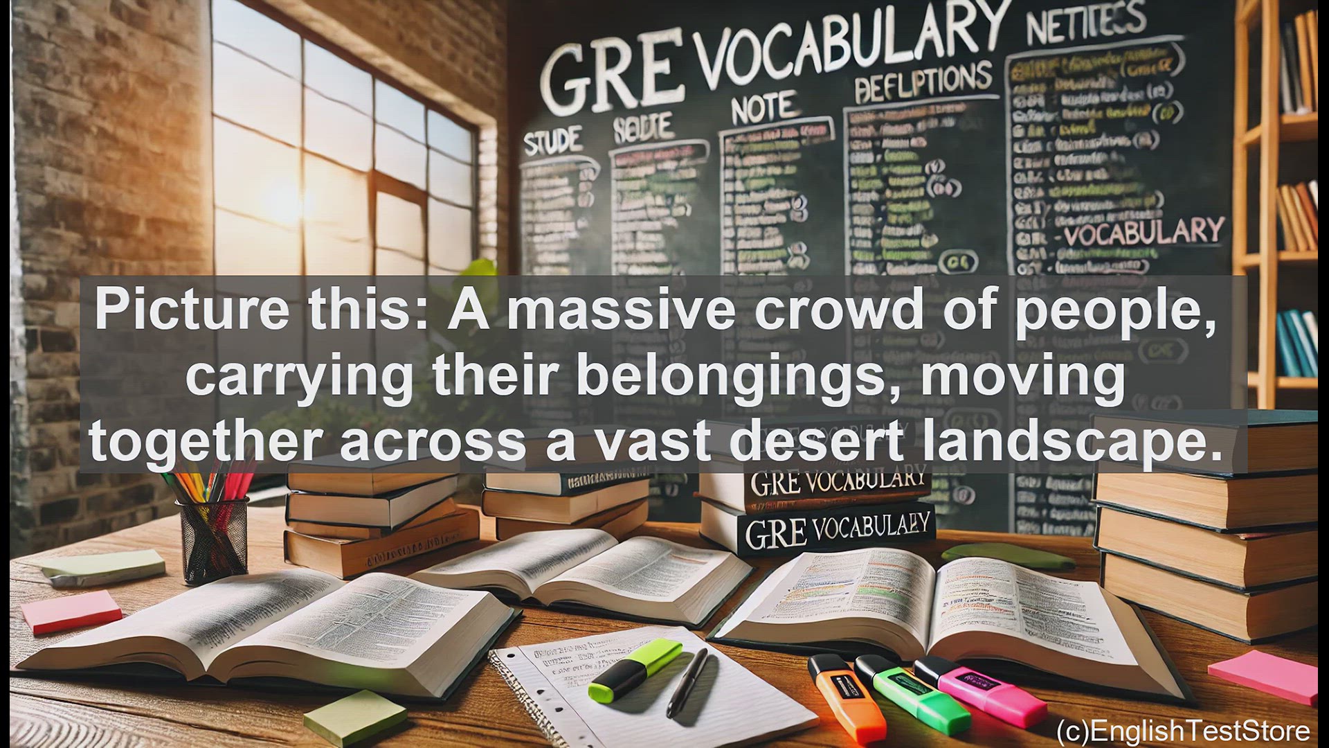 'Video thumbnail for GRE Vocabulary Lesson: The Powerful Concept of Exodus - A GRE Vocabulary Lesson'