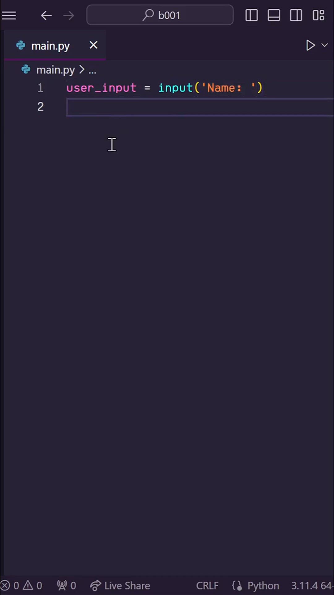 Video thumbnail for CLEVER Python One Liner!!