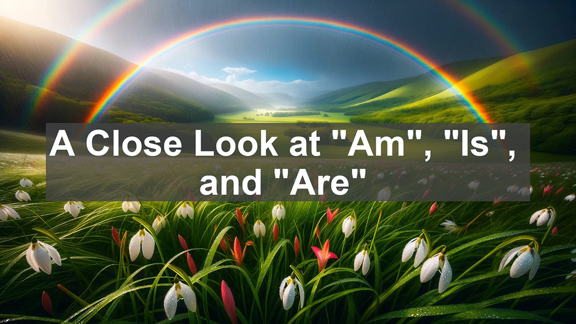'Video thumbnail for To be verb: Am, Is, and Are - A Close Look'