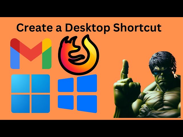 'Video thumbnail for How to Create a Desktop Shortcut for Gmail in Windows 11 or 10 using Firefox | GearUpWindows'