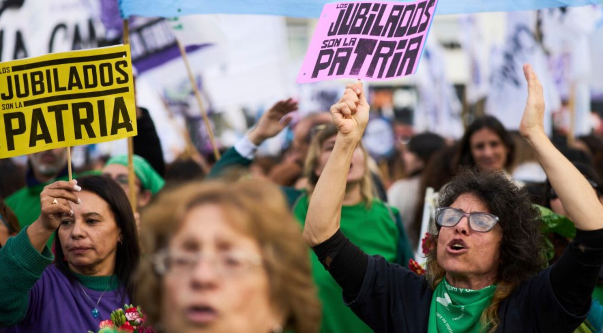 'Video thumbnail for Argentina austerity protests grow as disabled, pensioners face cuts'