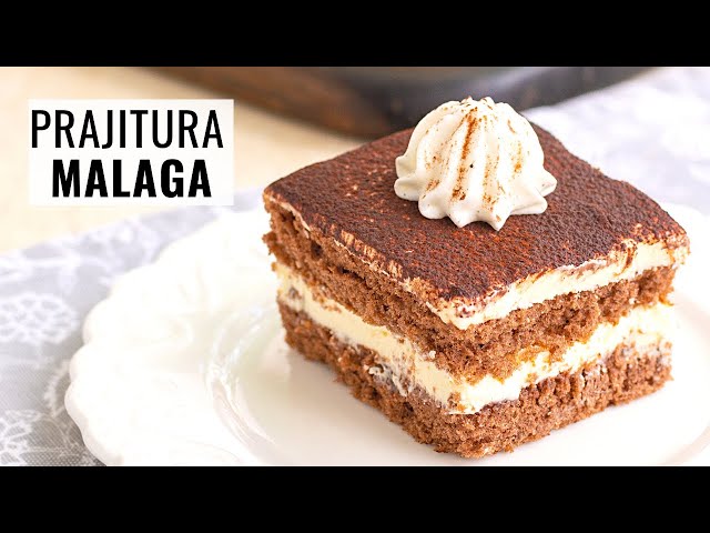 'Video thumbnail for 👉 Prăjitura MALAGA cu blat de cacao, stafide și rom - rețeta simplă și rapidă 😍'