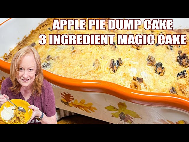 Video thumbnail for 3 INGREDIENT APPLE PIE DUMP CAKE