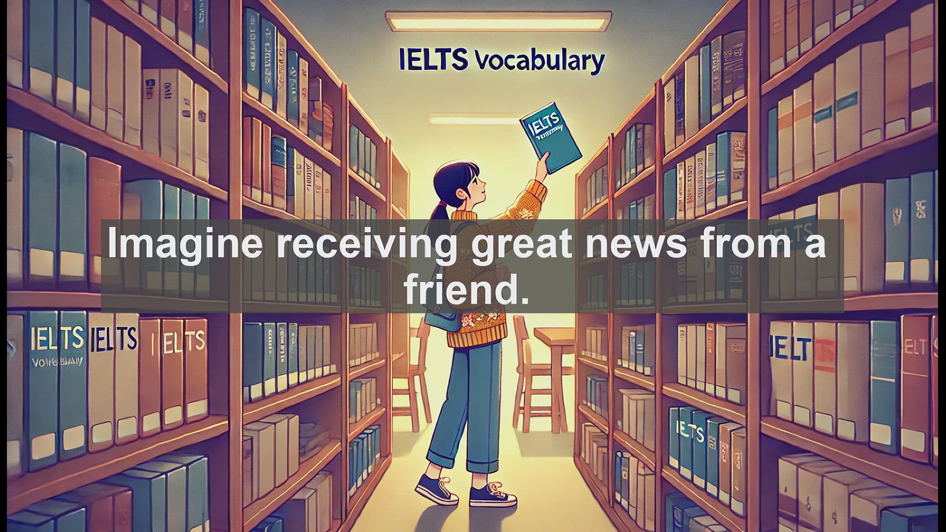 'Video thumbnail for 2500 Must Know IELTS 5.5 Vocabulary - Learn the Word 'Glad': Boost Your IELTS Speaking and Writing'