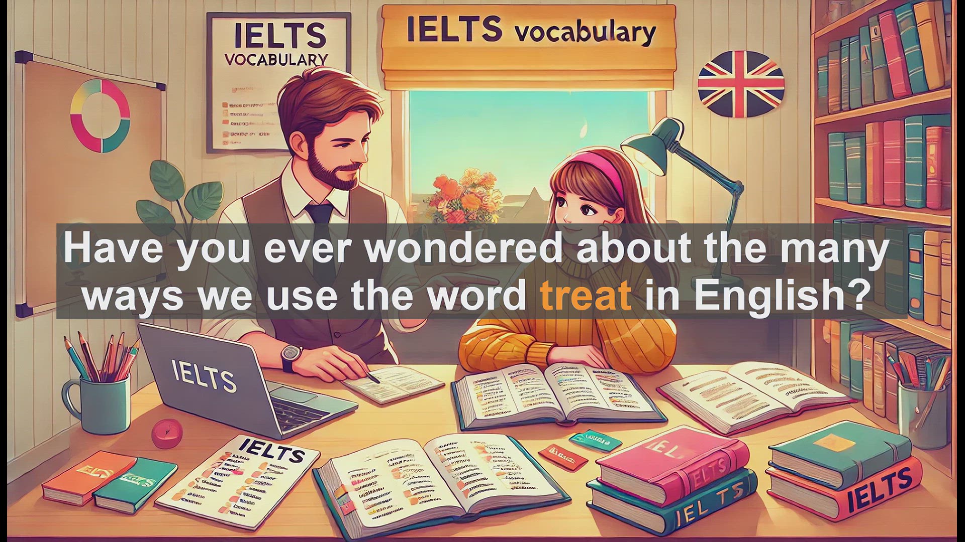 'Video thumbnail for 2500 Must Know IELTS 5.5 Vocabulary - Understanding the Word 'Treat' in English: Noun and Verb Uses'