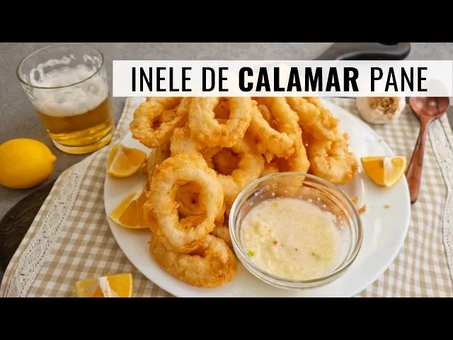 'Video thumbnail for Fragede la interior, crocante la exterior: inele de calamar pane în aluat cu bere | Bucate Aromate'