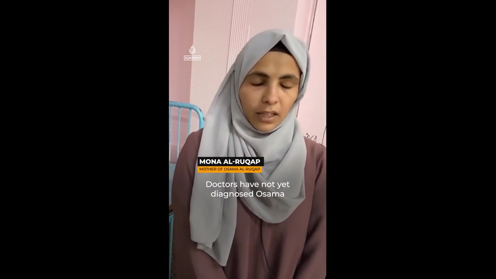 'Video thumbnail for Gaza mother pleads for help to save emaciated 5-year-old'