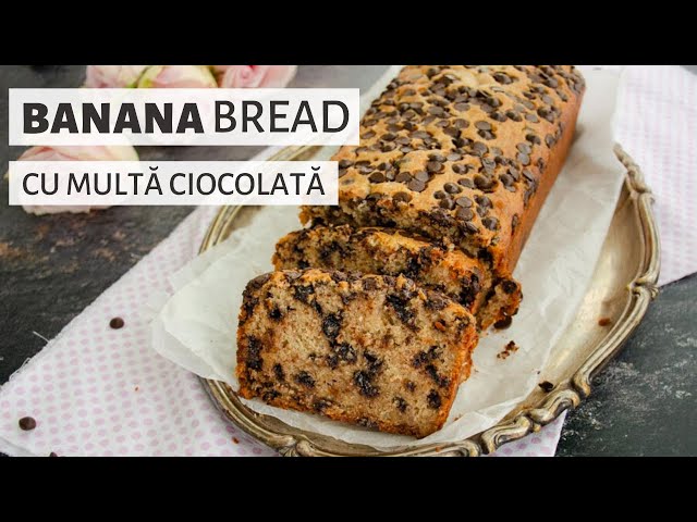 'Video thumbnail for Banana Bread cu ciocolată. Un chec cu banane simplu și delicios | Bucate Aromate'