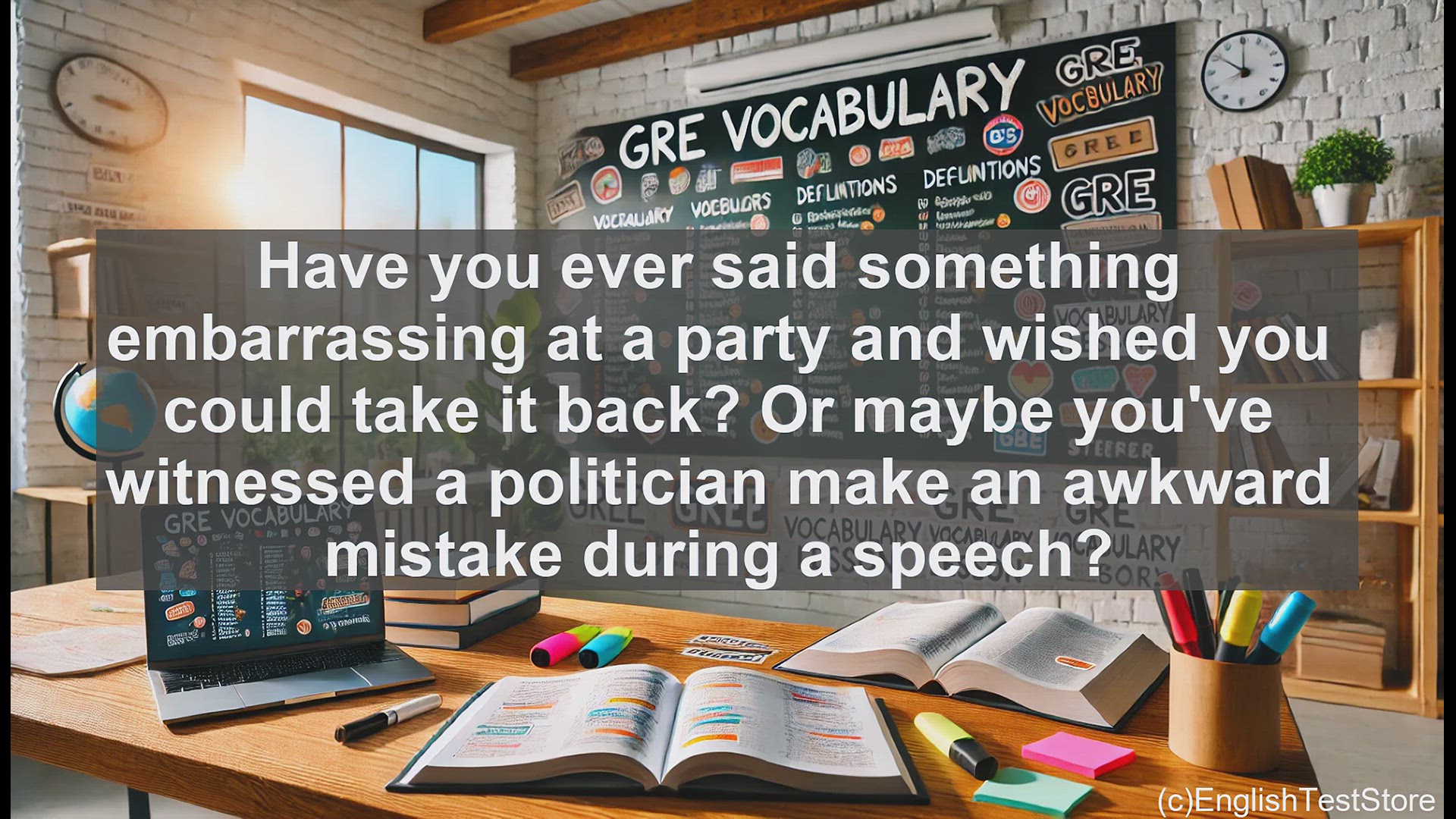 'Video thumbnail for GRE Vocabulary Lesson: Mastering the Meaning of Gaffe - A Vocabulary Lesson'