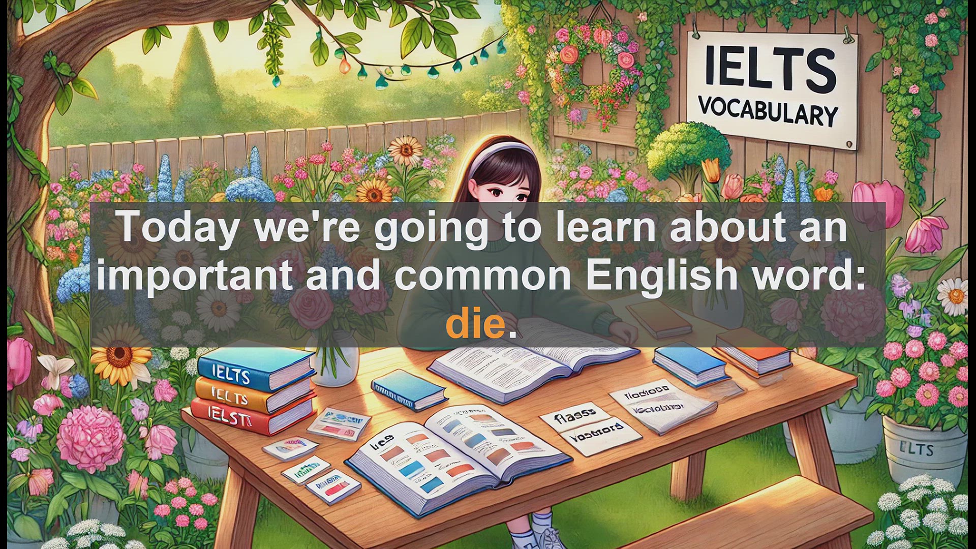 'Video thumbnail for 2500 Must Know IELTS 5.5 Vocabulary - Understanding the English Word 'Die': Meanings, Uses, and Common Mistakes'