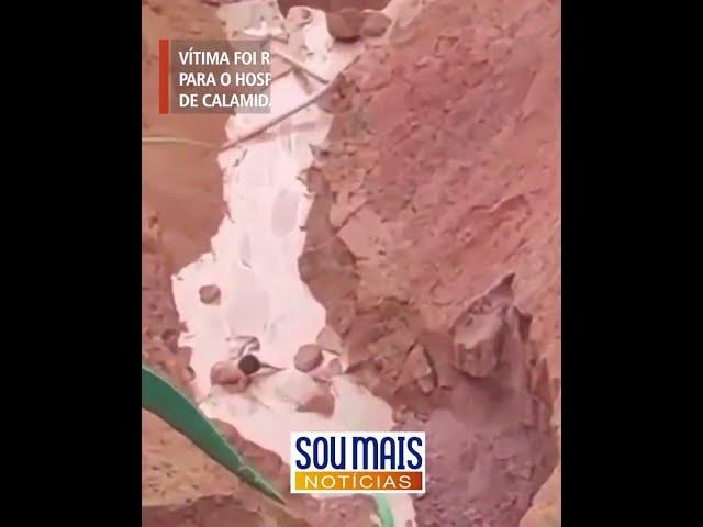 'Video thumbnail for Vídeo: jovem cai em voçoroca de 80 metros de profundidade na cidade Buriticupu, no Maranhão'