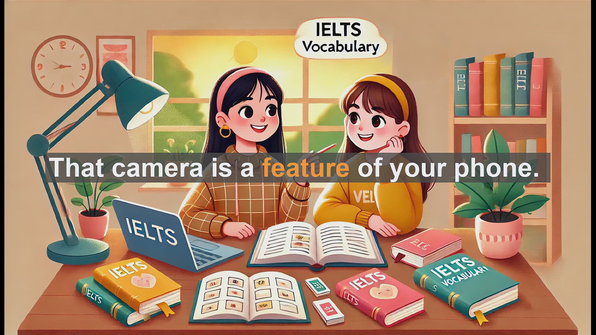 'Video thumbnail for 2500 Must Know IELTS 5.5 Vocabulary - Understanding the Word 'Feature' in English'