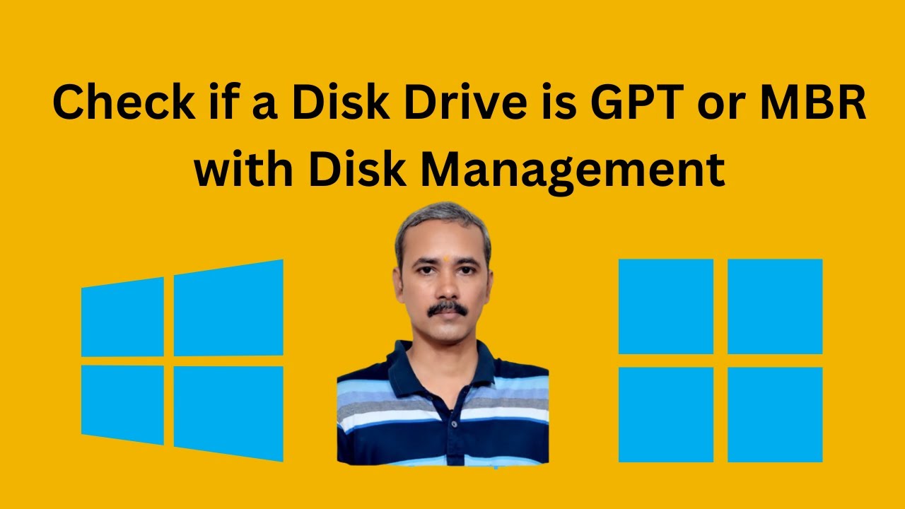 'Video thumbnail for How to check if a Disk Drive is GPT or MBR in Windows 11 or 10 using Disk Management | GearUpWIndows'