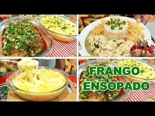 'Video thumbnail for FRANGO COM QUIABO E POLENTA, STROGONOFF DE FRANGO, FRANGO AO CREME DE MILHO'