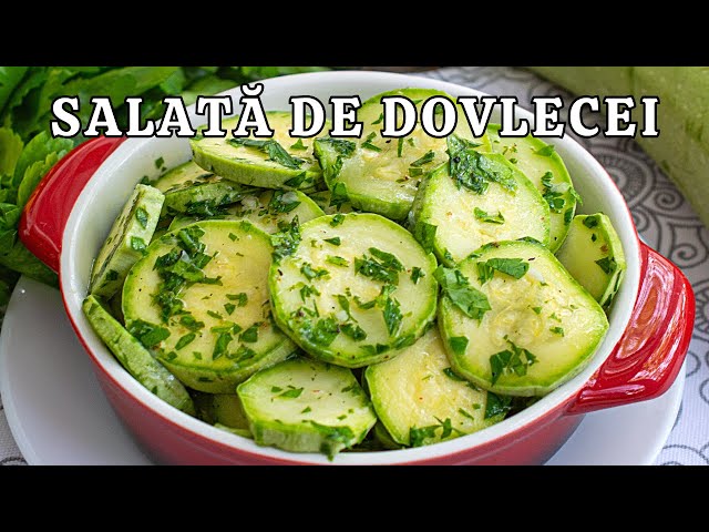 'Video thumbnail for Salată de DOVLECEI CRUZI în 5 minute! Rețeta simplă, de vară!'