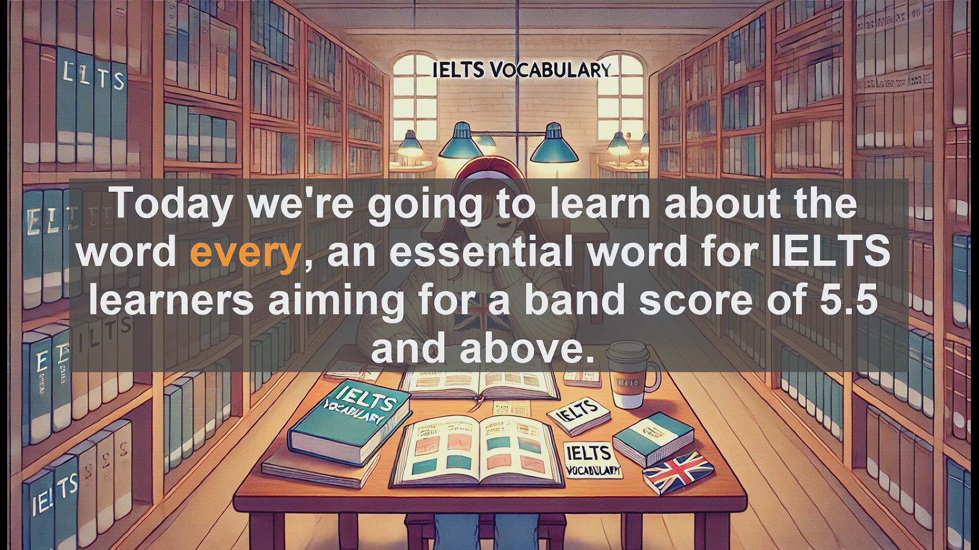 'Video thumbnail for 2500 Must Know IELTS 5.5 Vocabulary - Understanding 'Every': A Key Word for IELTS Success'