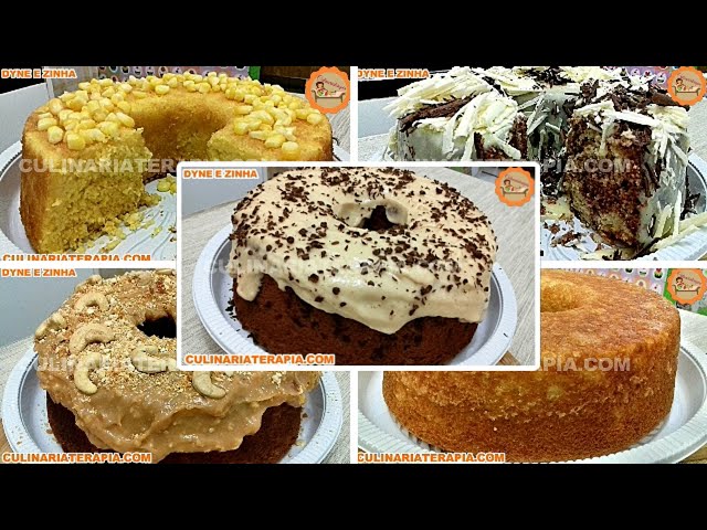 'Video thumbnail for 5 Bolos Caseiros de Milho, Bolo Mesclado, Bolo de Castanha, Bolo Simples e Formigueiro de Amendoim'