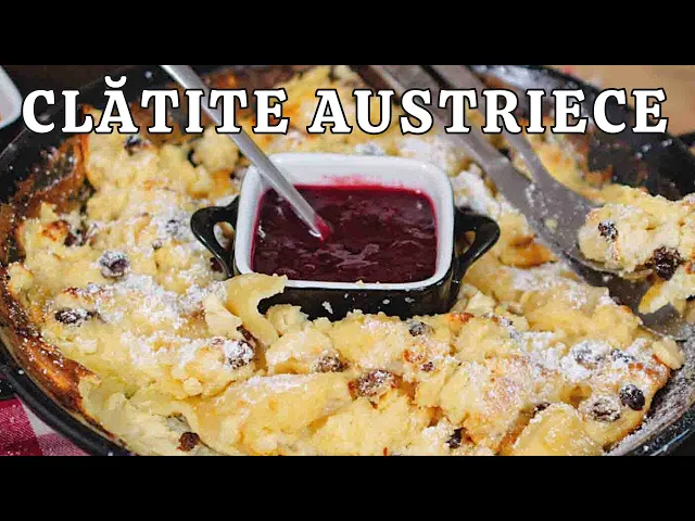'Video thumbnail for Clătite cu stafide LA CUPTOR - rețeta de clătite austrice Kaiserschmarren'