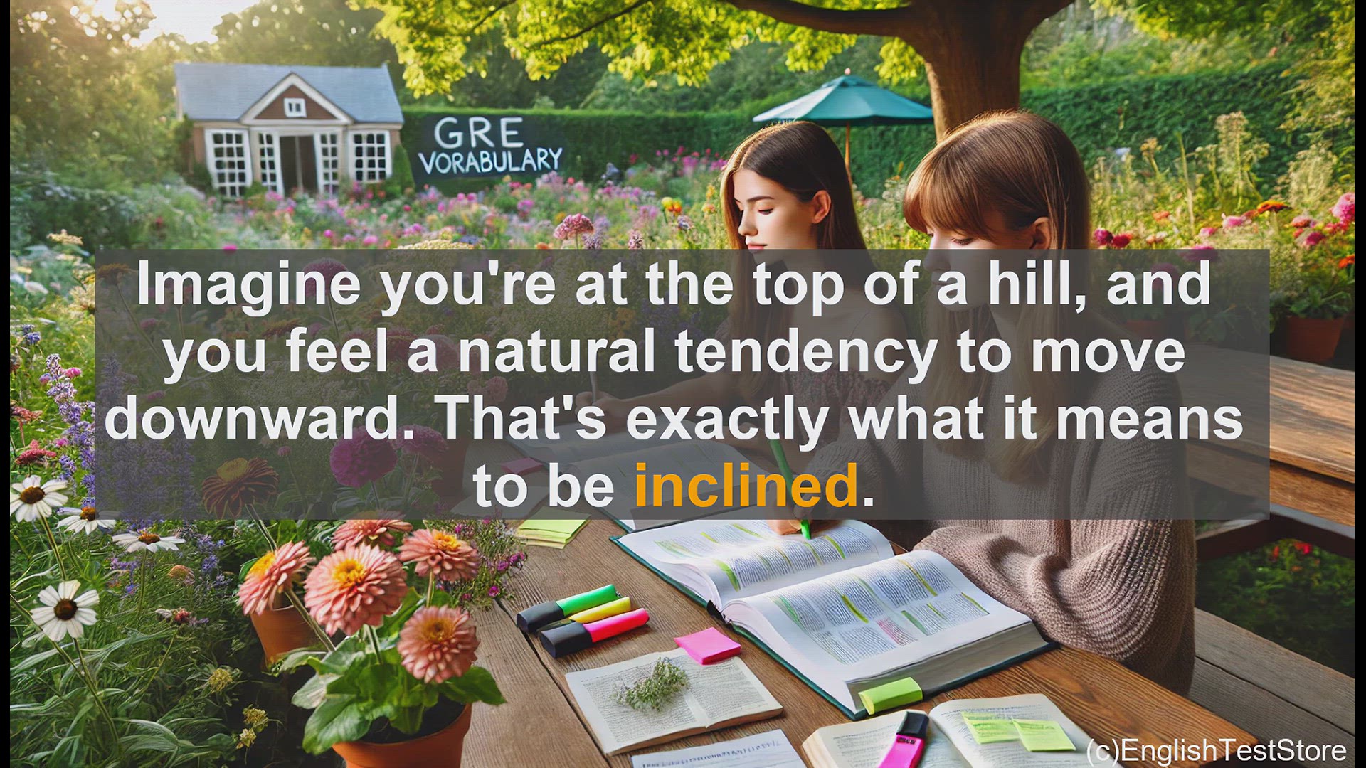 'Video thumbnail for GRE Vocabulary Lesson: Exploring the Versatile Word 'Inclined''