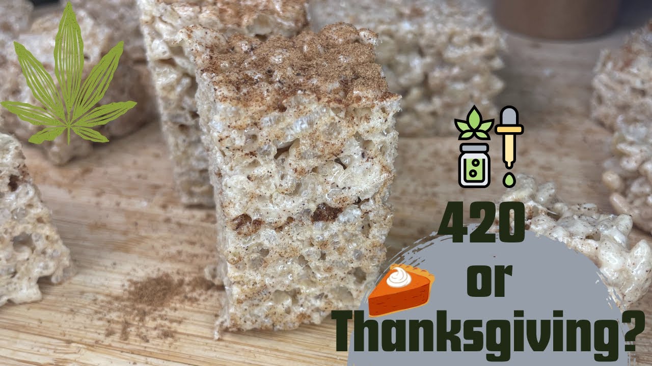 Video thumbnail for THC Infused Pumpkin Spice Rice Krispies Treats | For a Perfect 420 or a Happy Thanksgiving!