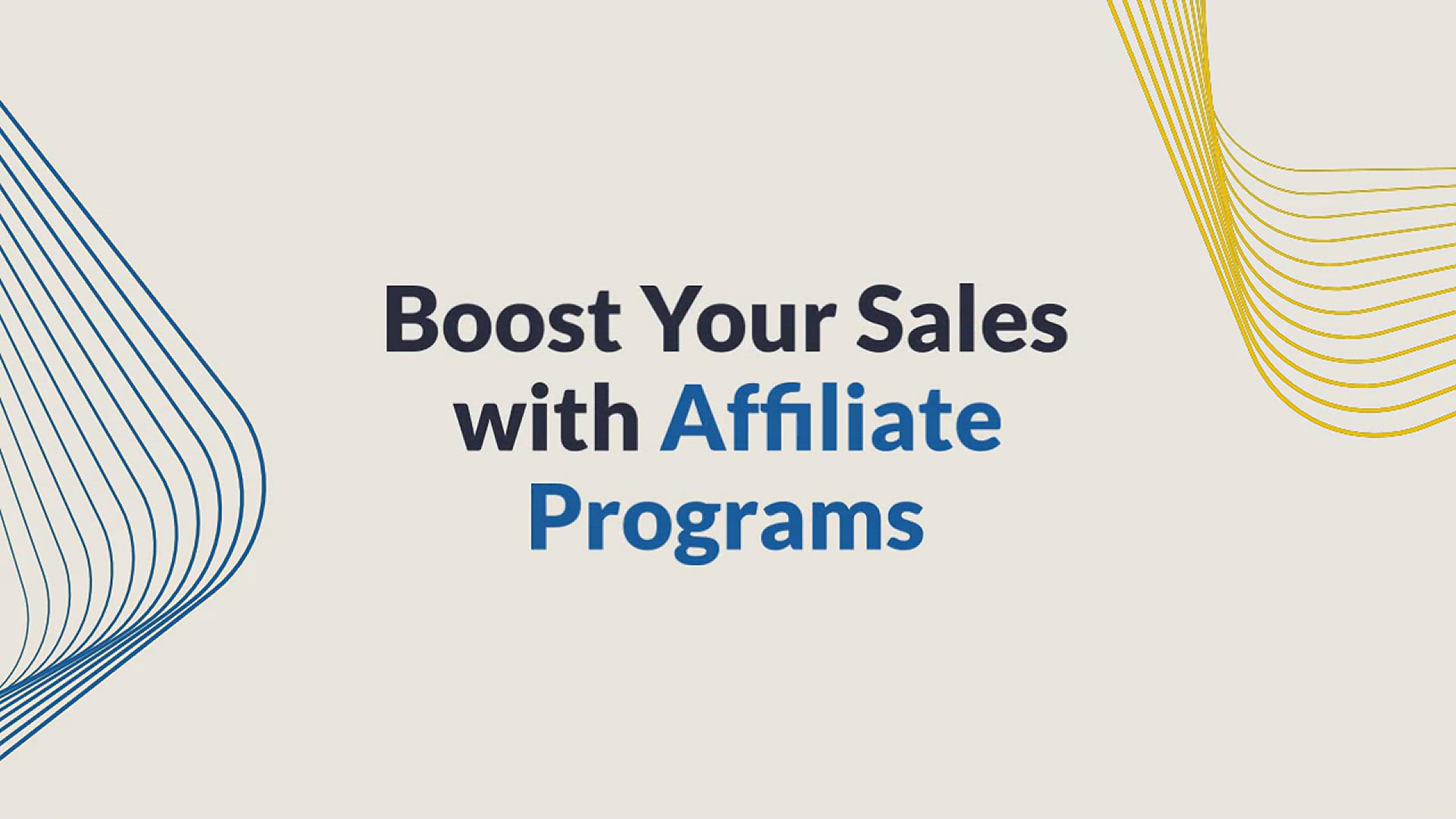 'Video thumbnail for How To Promote Your Own Affiliate Program'