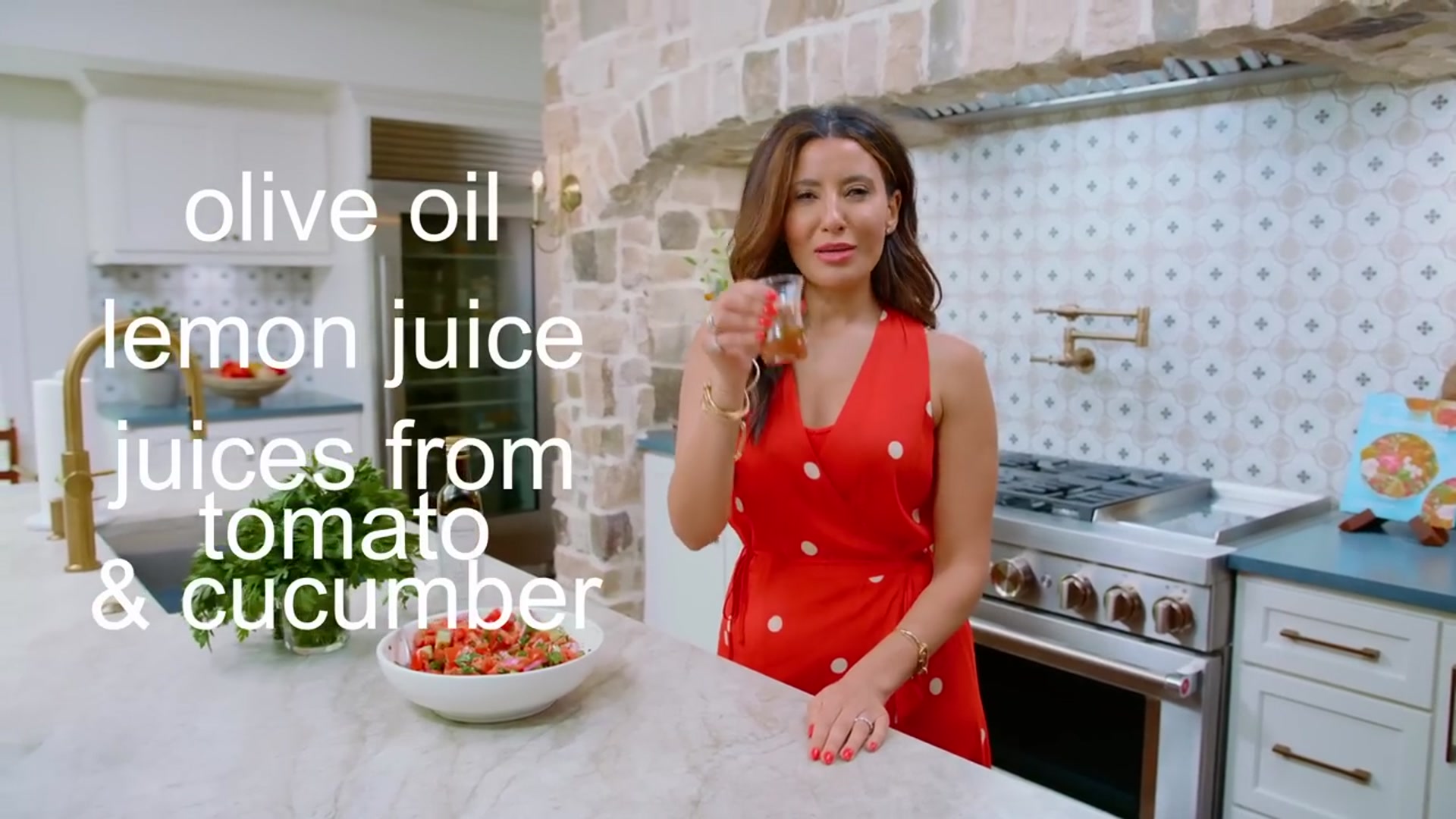 Video thumbnail for Cucumber Tomato Salad (Mediterranean Salad - Easy Salad Recipe) (720p 24fps)