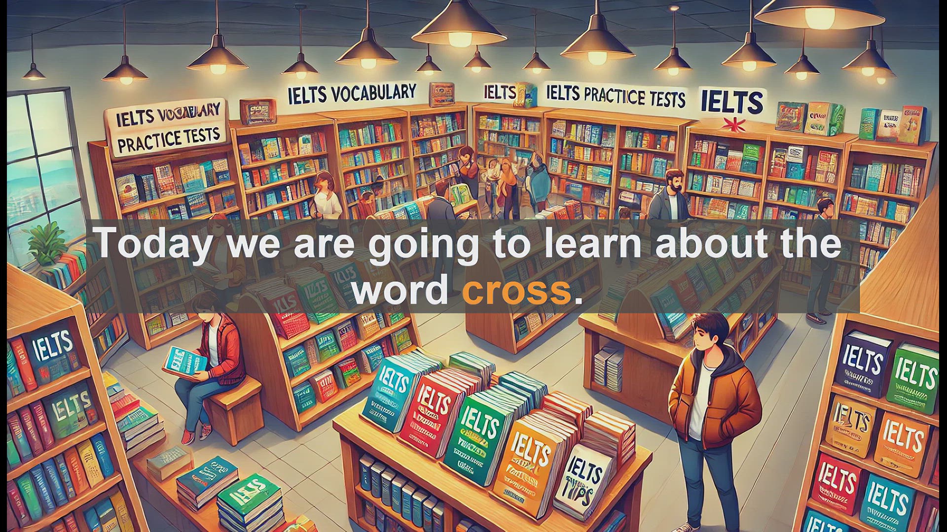 'Video thumbnail for 2500 Must Know IELTS 5.5 Vocabulary - Understanding the Word 'Cross': Meanings and Uses for IELTS'