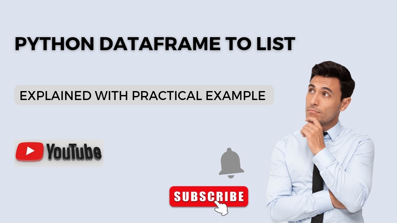 'Video thumbnail for Python Dataframe to List - Python Tutorial'