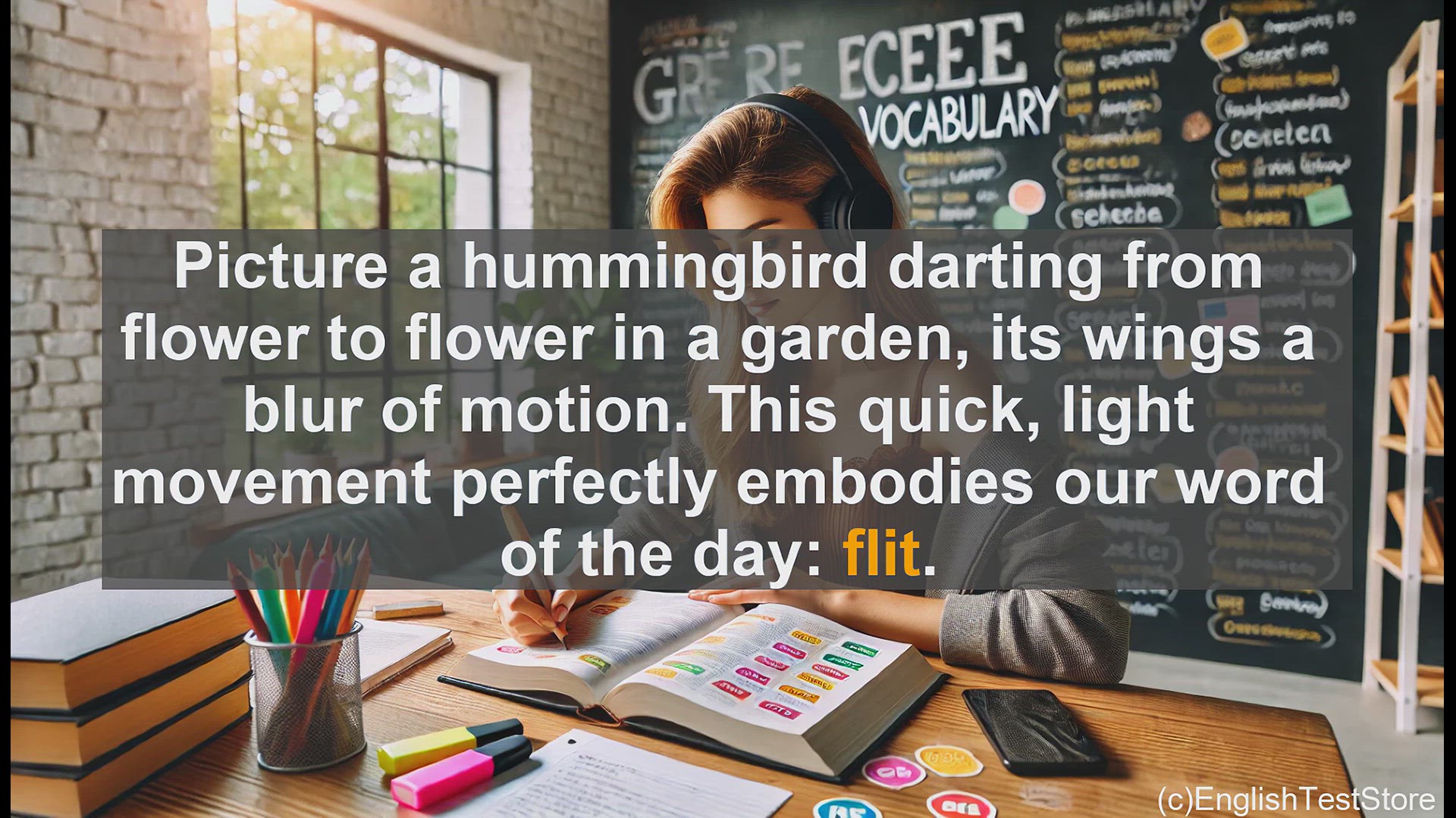 'Video thumbnail for GRE Vocabulary Lesson: The Graceful Flit - Mastering a Versatile Vocabulary Word'